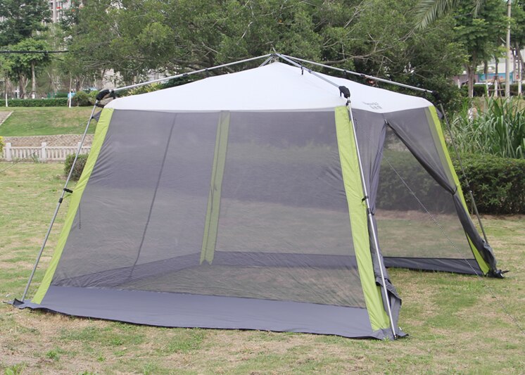 Cheap Goat Tents Outdoor quick opening awning barbecue self driving beach multi person canopy tent courtyard anti mosquito pergola tent   